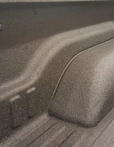 Spray coating added to bed and sides of Dodge Ram truck.