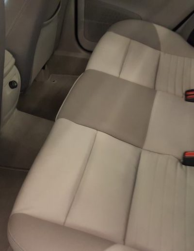 Interior of vehicle with ceramic coating applied.