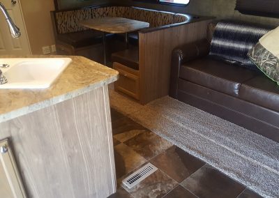 Clean camper after our camper and RV detail service.